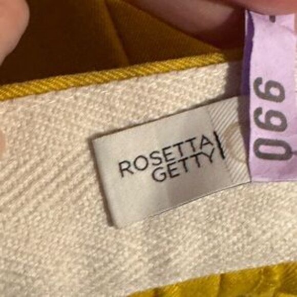 Rosetta Getty Button Front Trousers in Yellow Tweed. Sz8 - Picture 2 of 8